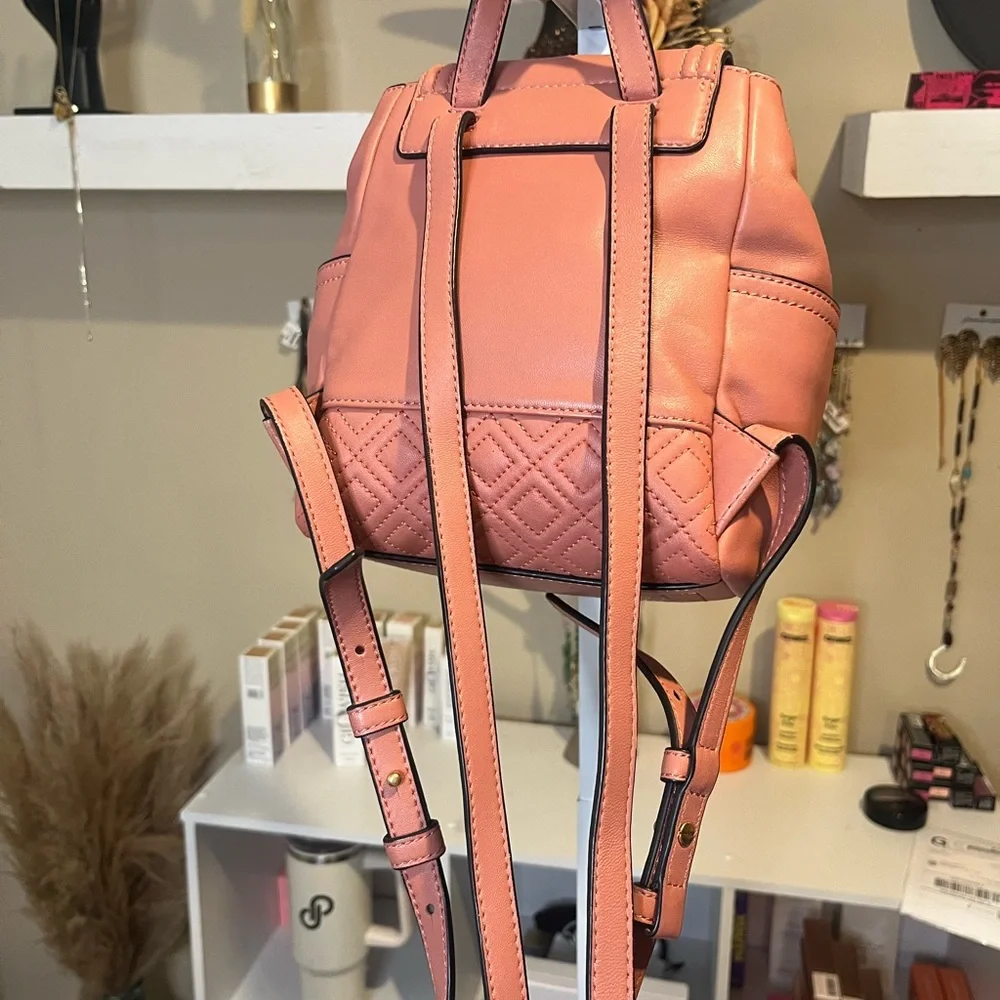 NWOT Tory Burch Fleming Mini Pink Leather Backpack - Picture 8 of 14